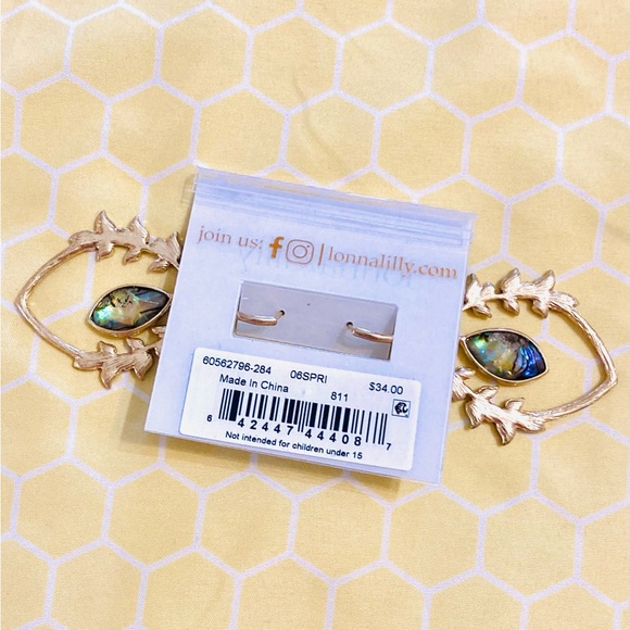 🏰🎠NWT Lonna & Lilly Iridescent Stone & Rhinestone Teardrop Earrings🎠🏰 - Picture 4 of 6